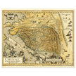 Vinatge old map of China Ancient asian cartography by Abraham Ortelius.