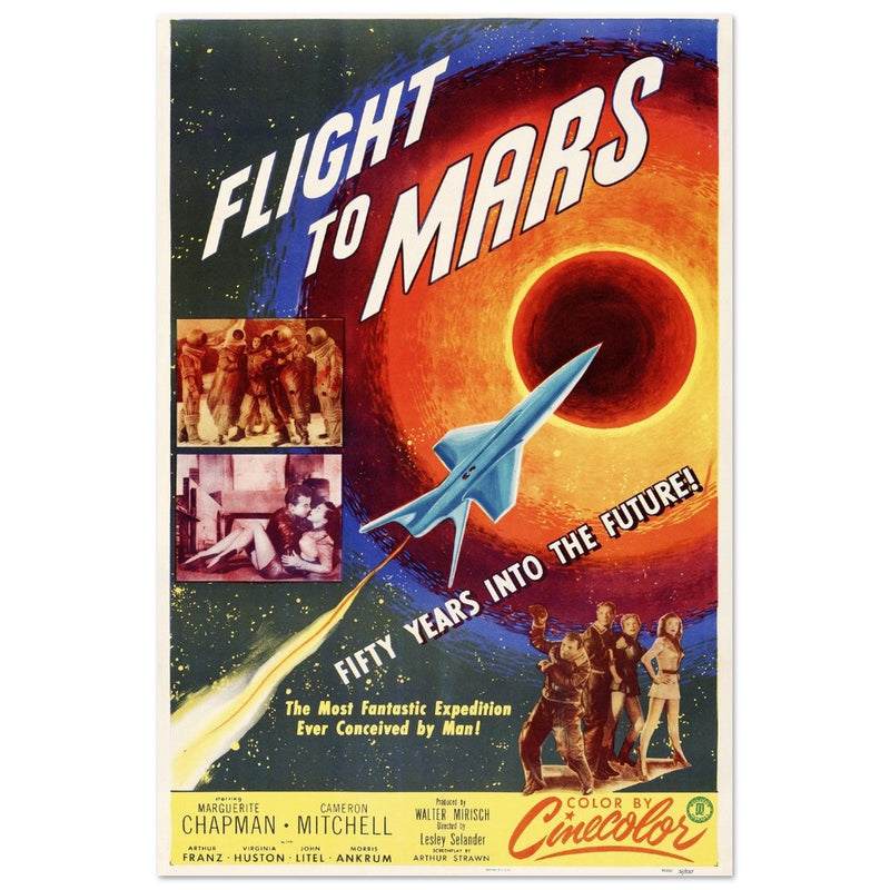 Flight to Mars movie poster.