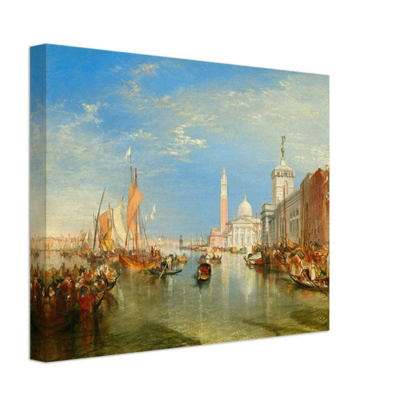 Venice Italy antique painting by Joseph Mallord William Turner. The Dogana and San Giorgio Maggiore.