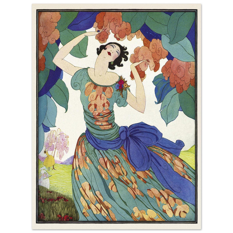 Spring Fashions by Helen Dryden illustration 1921 fashion magazine cover   .
