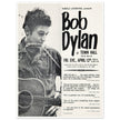 Bob Dylan concert poster Town Hall in New York City in 1963 performance.