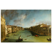Venice Italy old painting by Canaletto. The Grand Canal from Palazzo Balbi towards the Rialto.