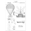Airship patent illustration by T S C Lowe. Air Balloon
