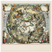 Southern celestial hemisphere with star constellations by Andreas Cellarius.
