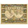 Ancient world map of 1776 by Abbe Clouet Double hemisphere world map.