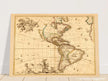 America ancient map. Novissima et accuratissima totius Americae descriptio by Nicolaes Visscher