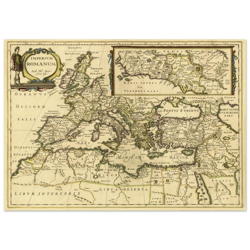 The Roman Empire ancient map by Phil Briet.