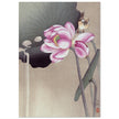 Songbird and Lotus by Ohara Koson woodblock print reproduction