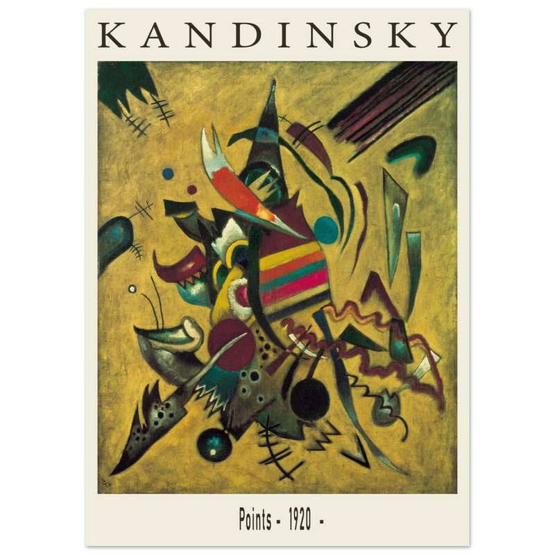 Points by Wassily Kandinsky 1920 Poster reproduction Fine art Matte paper