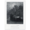 Gustave Dore illustration .The Body of Elaine on its way to King Arthur's Palace. Idylls of the King by Alfred Tennyson.