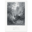 Gustave Dore illustration of King Arthur legend . The Dawn of Love. From the book Idylls of the King by Alfred Tennyson.
