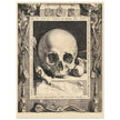 Memento Mori by Jan Saenredam, Abraham Bloemaertca.  Historical engraving .