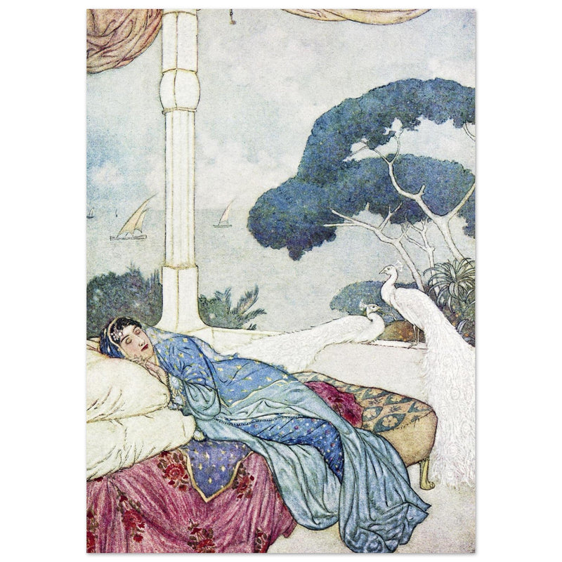 Edmund Dulac Rubaiyat of Omar Khayyam vintage illustration.