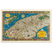 Old map of Manhattan New York City. Antique map reproduction of Manhattan of the 20's