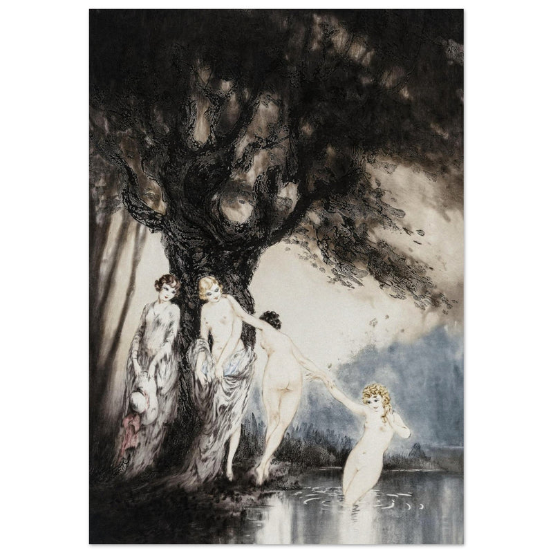 Louis Icart illustration "Les Baigneuses" ( The Bathers )