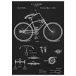 Vintage bicycle patent by Richard J Gatling 1894