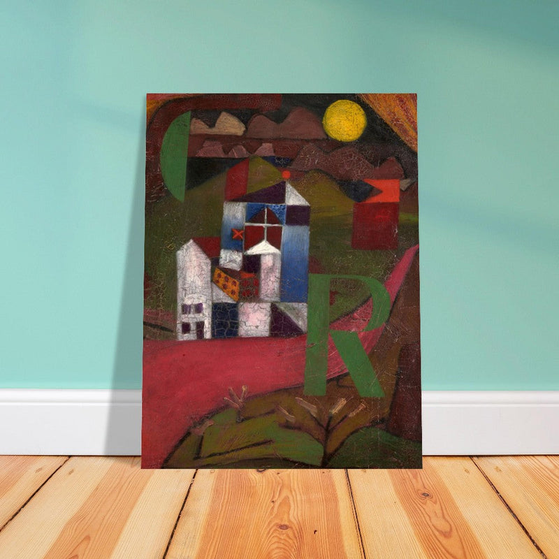 Paul Klee Villa painting.  and redesigned artwork
