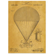 Airship patent drawing by T S C lowe Air balloon illustration