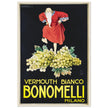 White Vermouth aperitif drink Bonomelli vintage advertising. Fine art  poster by Luciano Achille Mauzan 1932