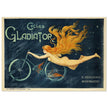 Gladiator vintage bicycles advertising  . Historic bicycle ad.
