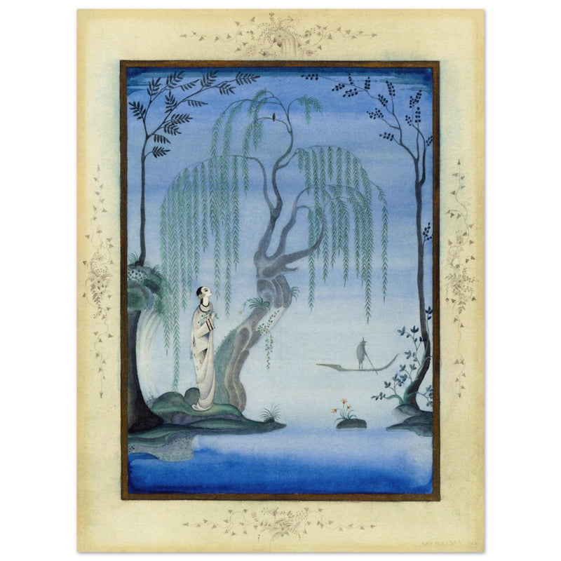 Kay Nielsen and his illustration The Nightingale from Fairy Tales by Hans Andersen.