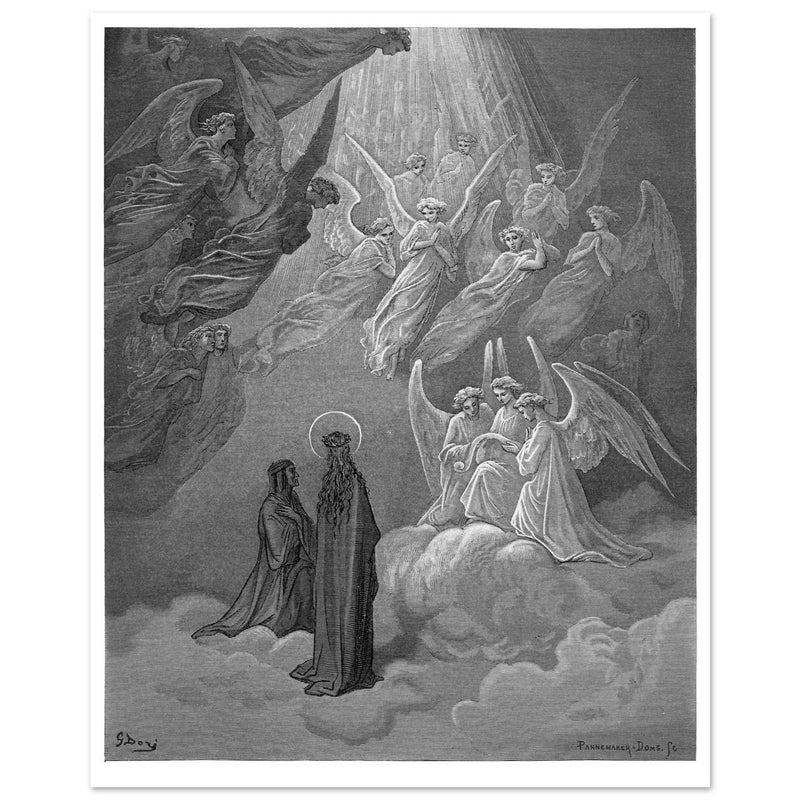 Gustave Dore illustration in the Paradise section in The Divine Comedy.