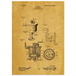 Carbureter vintage patent illustration by John Ford.