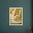 Beautiful antique old map from above of New York City 1770 by Bernad Ratzer