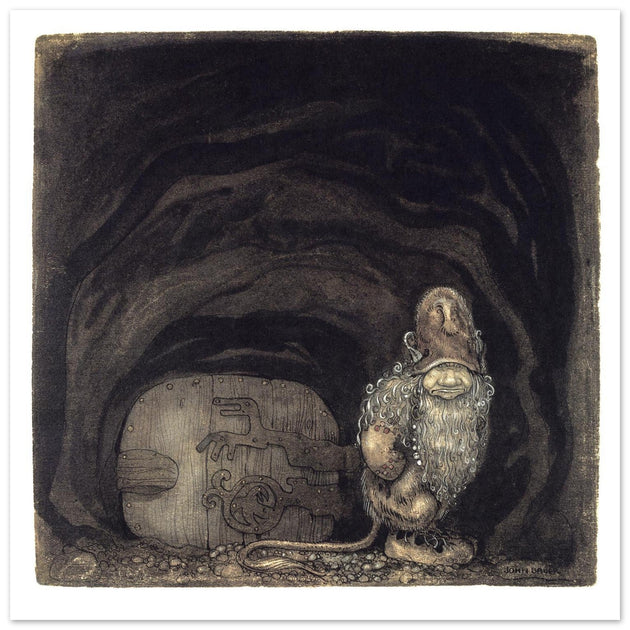 Troll illustration by John Bauer  print.