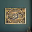 Scenography of the Ptolemaic cosmography by Andreas Cellarius. Cosmographical atlas.
