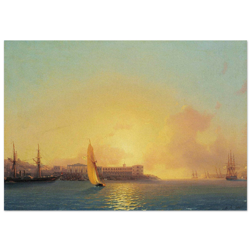Ivan Aivazovsky  painting Grafskaya wharf, Sebastopol Crimea