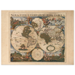 Ancient world map poster 17th century Nova Totius Terrarum Orbis Tabula