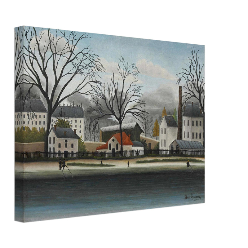 Henry Rousseau painting The Banlieue