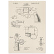 Vintage revolver patent by C P O'Neill.