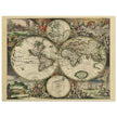 Ancient old world map of 1689 by Gerard van Schagen.
