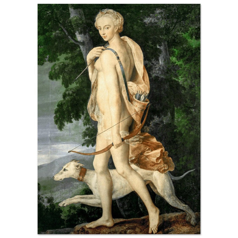 Diana the Huntress attributed to Luca Penni.