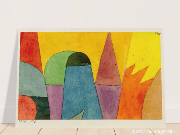 Paul Klee With the Mauve Triangle.