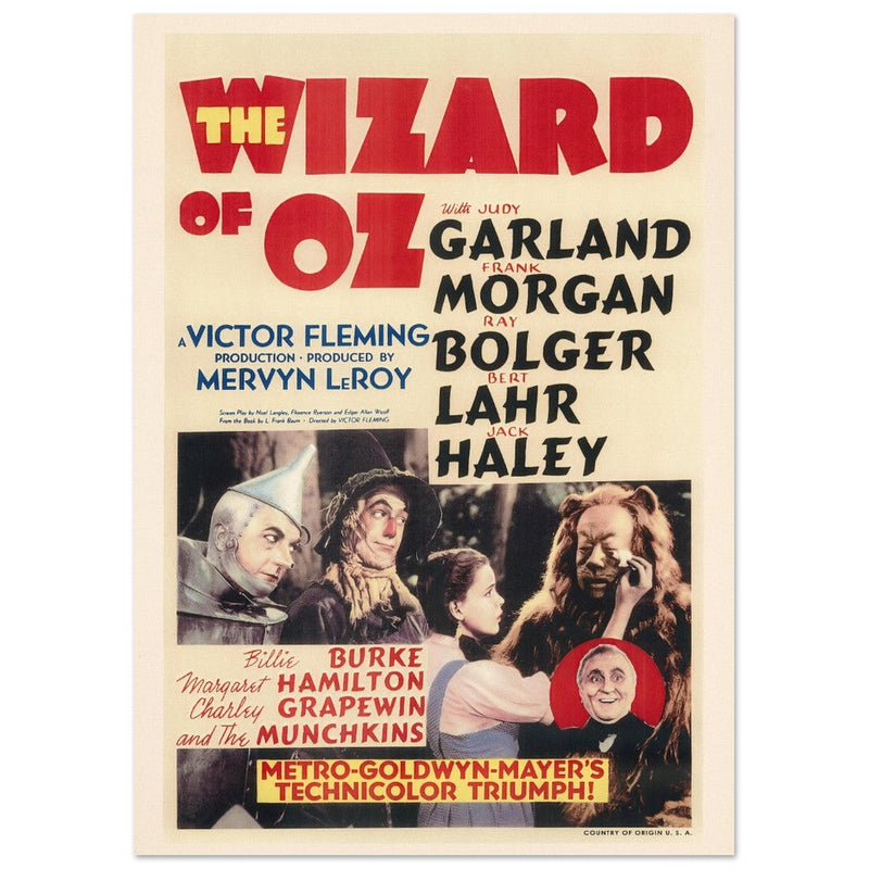 The Wizard of Oz movie poster.