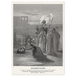 Gustave Dore The Bible engraving print . The finding of Moses illustration .