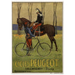 Cycles Peugot vintage advertisng poster by Ernest Vulliemin.