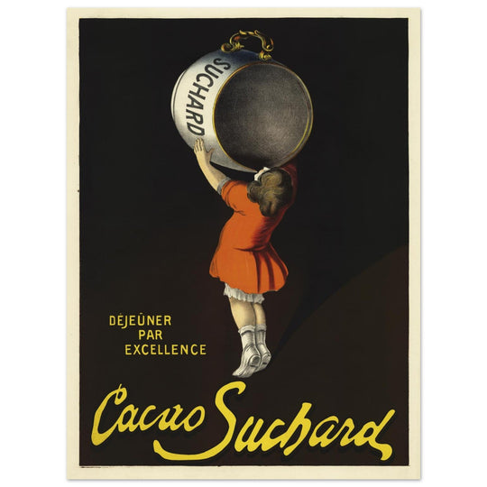 Cacao Suchard vintage advertising poster of 1911 made by Leonetto Cappiello.