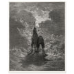Don Quixote riding with Sancho Panza illustration by Gustave Dore.