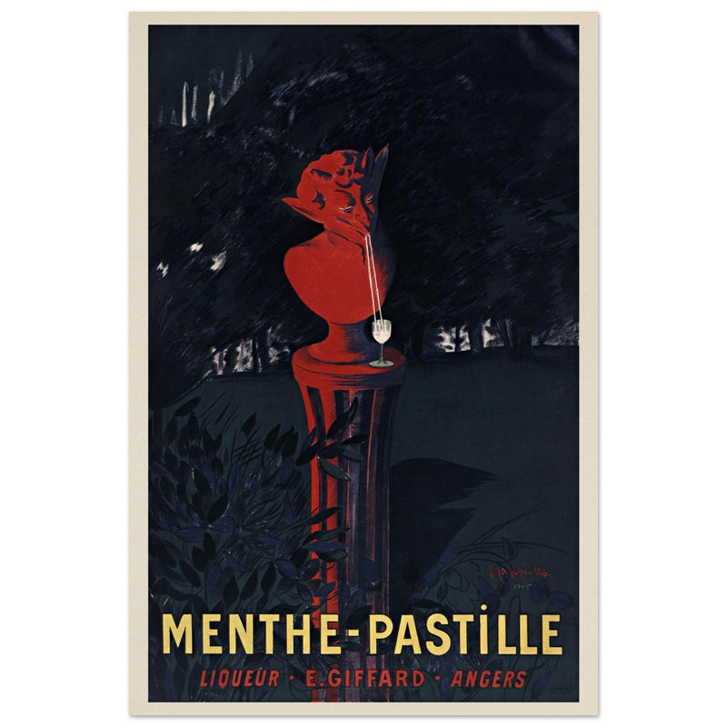 Menthe Pastille Liqueur advertising vintage poster by Leonetto Cappiello.