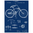 Vintage bicycle patent by Richard J Gatling 1894