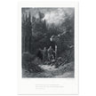 Gustave Dore illustration of King Arthur legends. Yniol Shows Prince Geraint His Ruined Castle. Idylls of the King by Alfred Tennyson