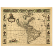 Ancient map of America. Nova Totius Americae Descriptio by Frederik de Wit