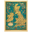 Old map of the British islands by Ernest Dudley Chase