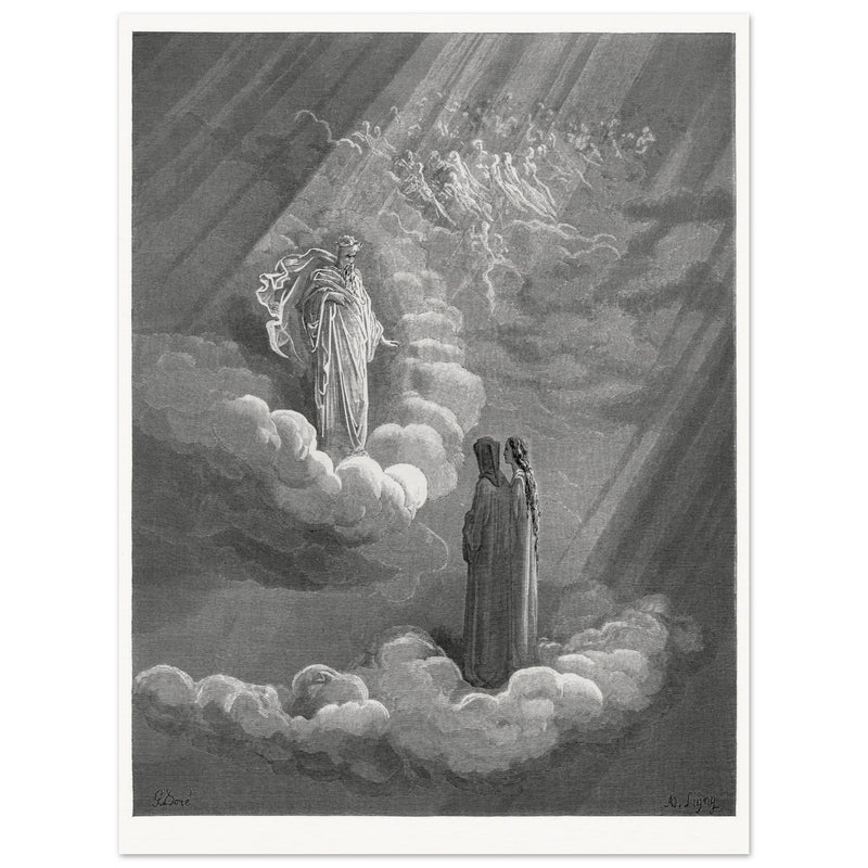 Gustave Dore illustration for the Divine Comedy . Paradise. Cacciaguida.