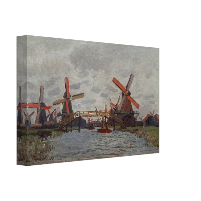 Windmills near Zaandam by Claude Monet