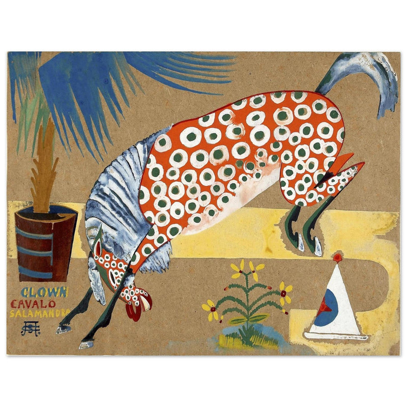 Clown, Horse, Salamander painting by Amadeo de Souza Cardoso